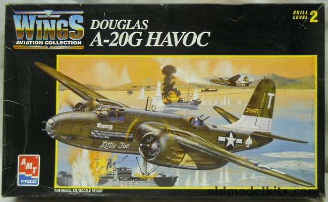 AMT 1/48 Douglas A-20G Havoc - 389th BS/312 BG 'Little Joe' or 89th BS/3 BG 'Little Isadore', 8894 plastic model kit